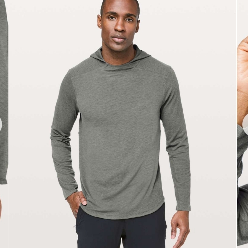Lululemon Conflux Hoodie In Grey/sage.